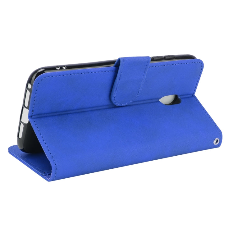 For Nokia C1 Plus Solid Color Skin Feel Magnetic Buckle Horizontal Flip Calf Texture PU Leather Case with Holder & Card Slots & Wallet