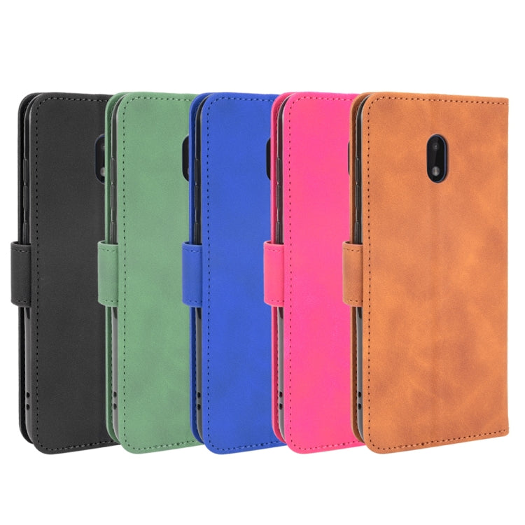 For Nokia C1 Plus Solid Color Skin Feel Magnetic Buckle Horizontal Flip Calf Texture PU Leather Case with Holder & Card Slots & Wallet