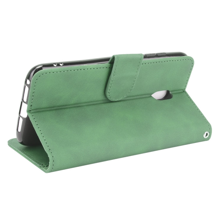 For Nokia C1 Plus Solid Color Skin Feel Magnetic Buckle Horizontal Flip Calf Texture PU Leather Case with Holder & Card Slots & Wallet