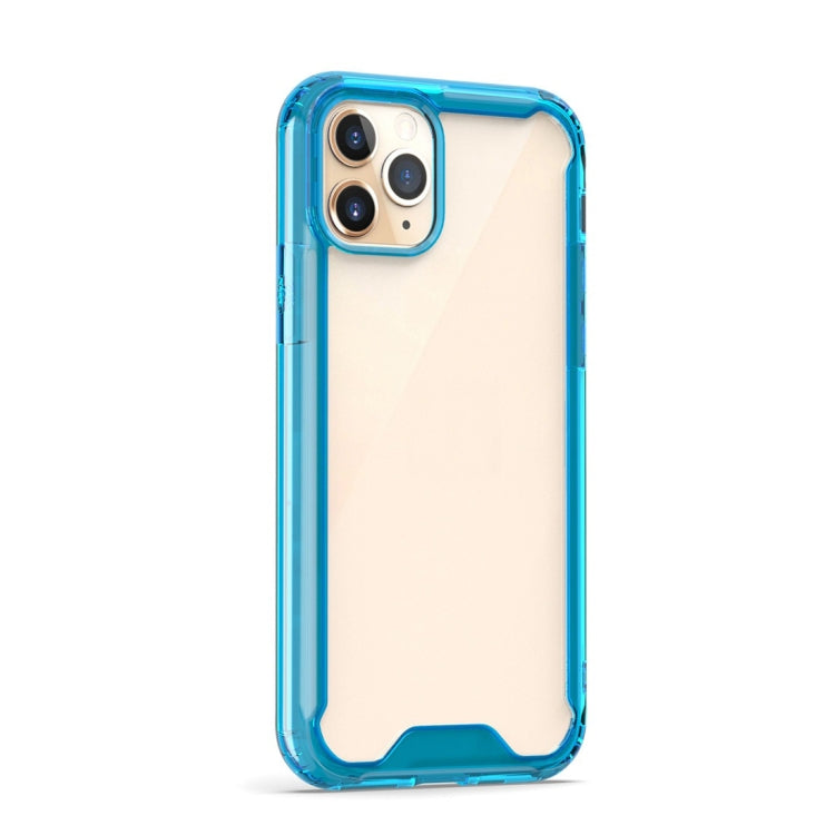 For iPhone 11 Pro Shockproof Solid Color Border Acrylic Protective Case