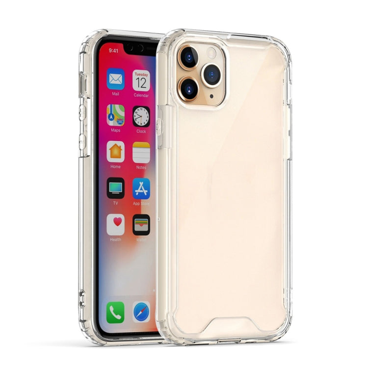 For iPhone 11 Shockproof Solid Color Border Acrylic Protective Case