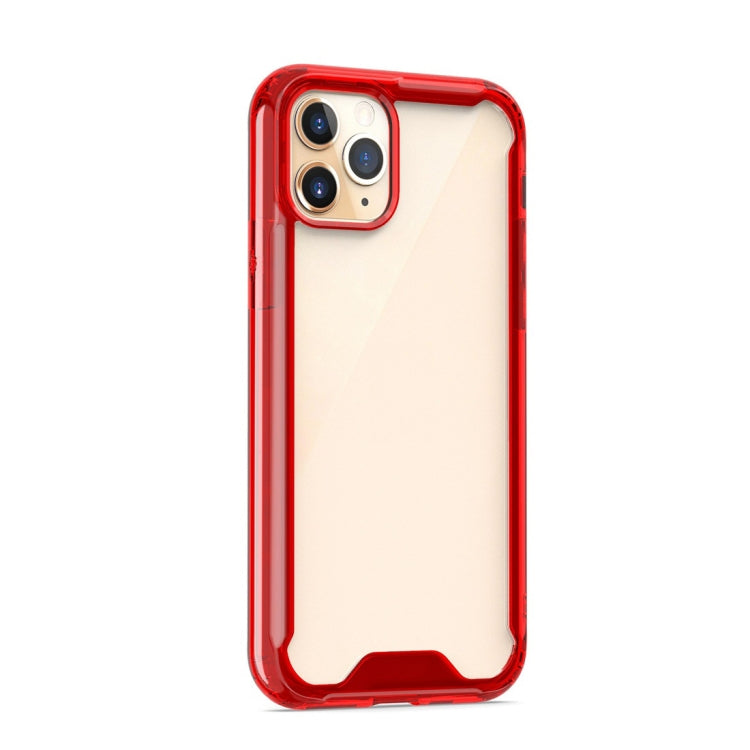 For iPhone 11 Pro Max Shockproof Solid Color Border Acrylic Protective Case