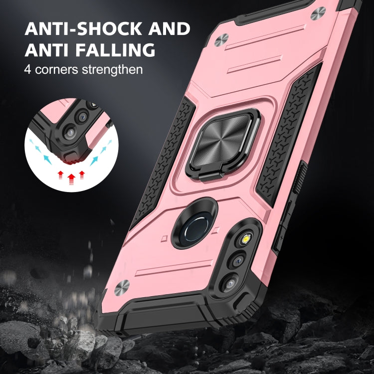 For Asus Zenfone Max Pro (M2) ZB631KL Magnetic Armor Shockproof TPU + PC Case with Metal Ring Holder