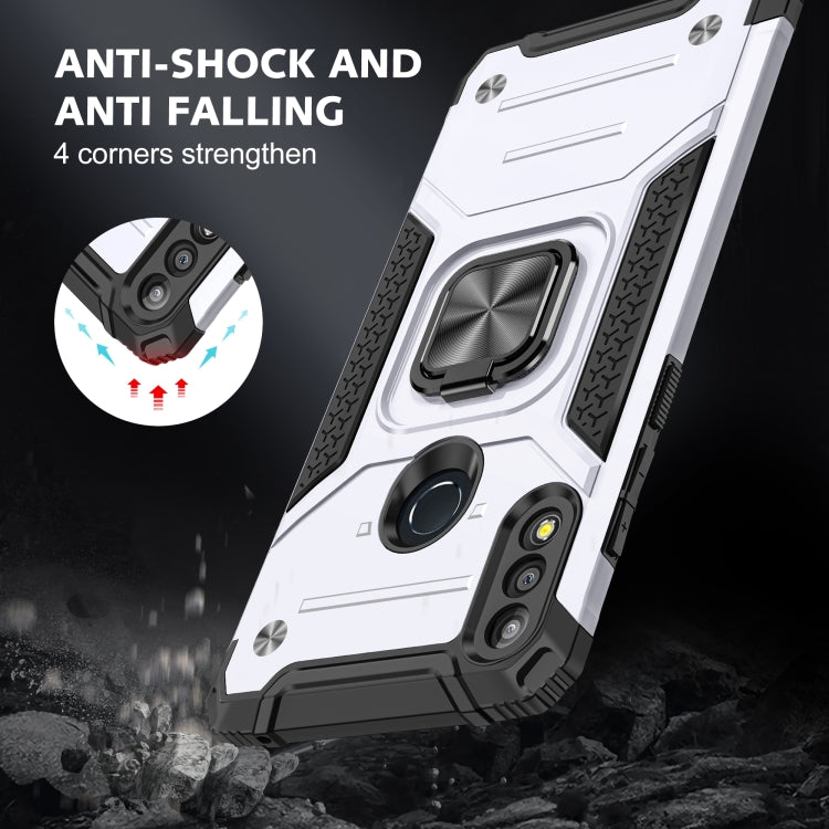 For Asus Zenfone Max Pro (M2) ZB631KL Magnetic Armor Shockproof TPU + PC Case with Metal Ring Holder