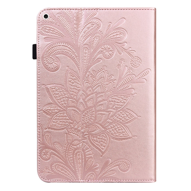Lace Flower Embossing Pattern Horizontal Flip Leather Case with Holder & Card Slots & Wallet & Photo Frame & Sleep / Wake-up Function For iPad 9.7 2018 / 9.7  2017 / Air 2 / Air