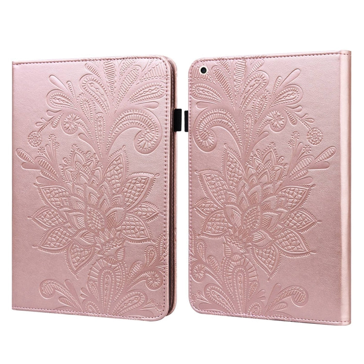 Lace Flower Embossing Pattern Horizontal Flip Leather Case with Holder & Card Slots & Wallet & Photo Frame & Sleep / Wake-up Function For iPad Pro 10.5 2017 / 10.2 2019