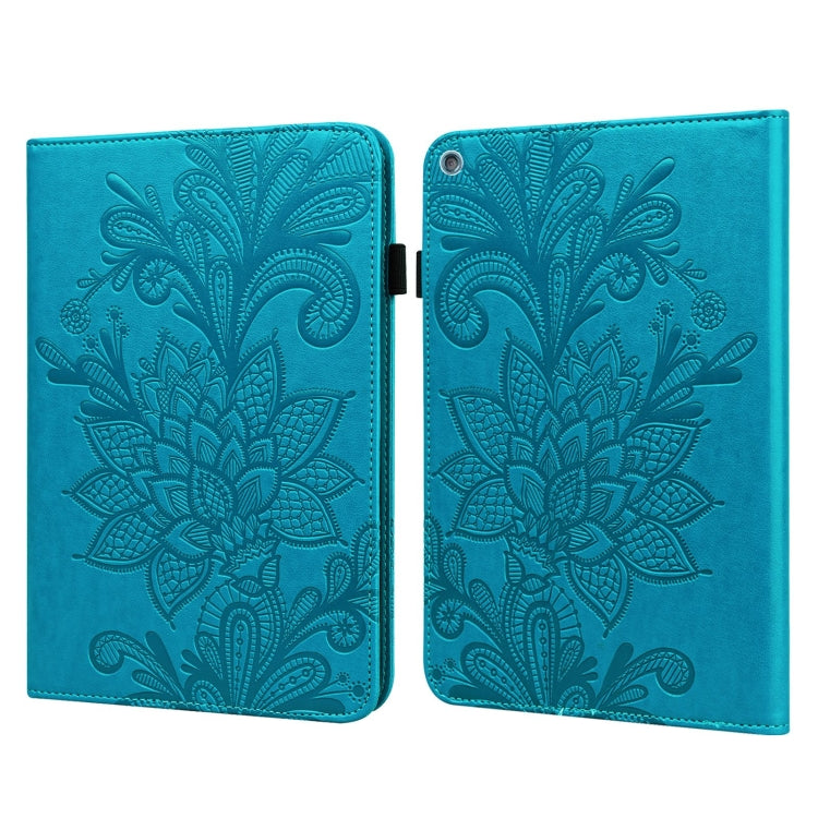 Lace Flower Embossing Pattern Horizontal Flip Leather Case with Holder & Card Slots & Wallet & Photo Frame & Sleep / Wake-up Function For Amazon Kindle Fire HD 10 2019 / 2018 / 2017 / 2016