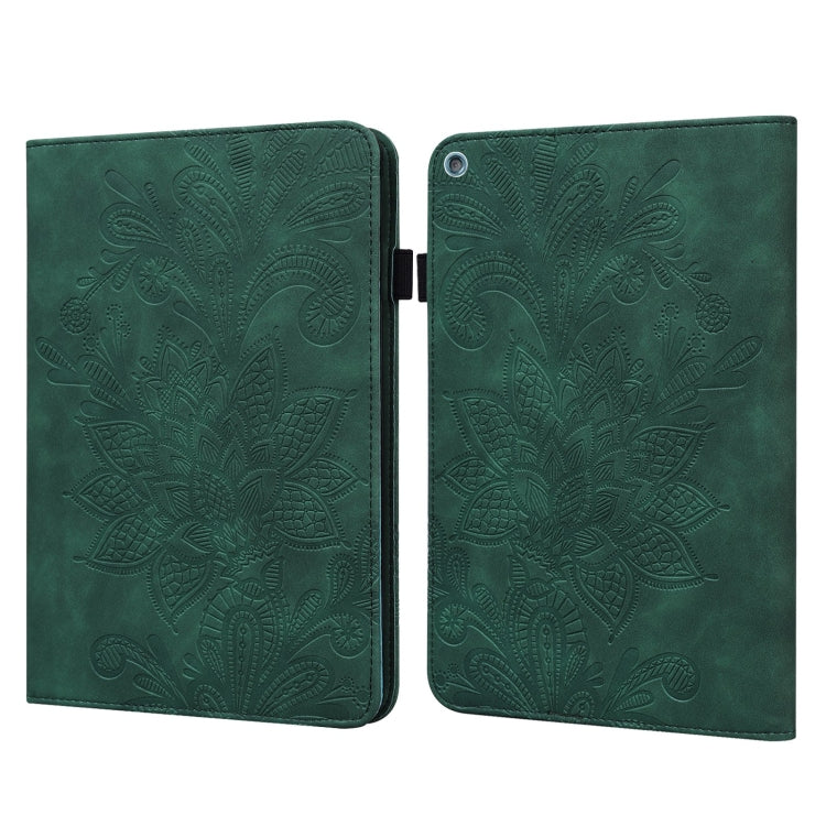 Lace Flower Embossing Pattern Horizontal Flip Leather Case with Holder & Card Slots & Wallet & Photo Frame & Sleep / Wake-up Function For Amazon Kindle Fire HD 10 2019 / 2018 / 2017 / 2016