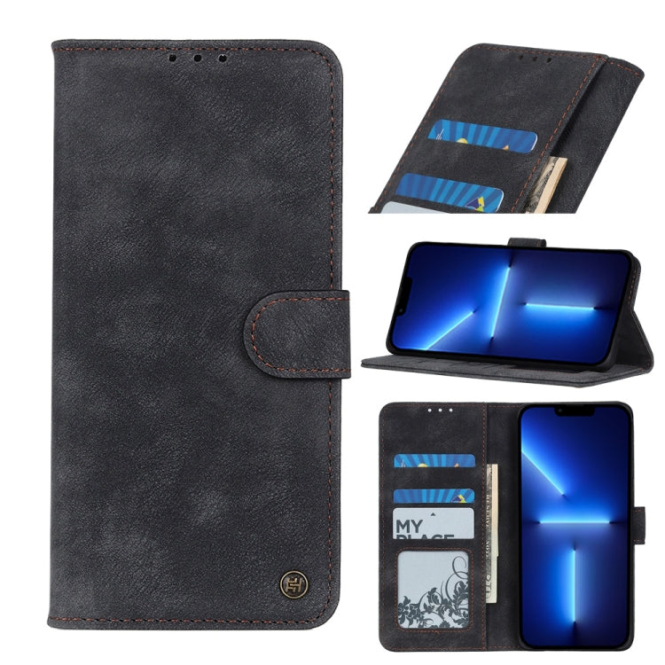 For iPhone 13 Pro Max Antelope Texture Magnetic Buckle Horizontal Flip PU Leather Case with Card Slots & Wallet & Holder