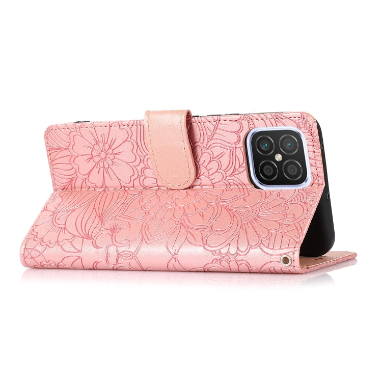 For Huawei nova 8 SE Skin Feel Embossed Sunflower Horizontal Flip Leather Case with Holder & Card Slots & Wallet & Lanyard