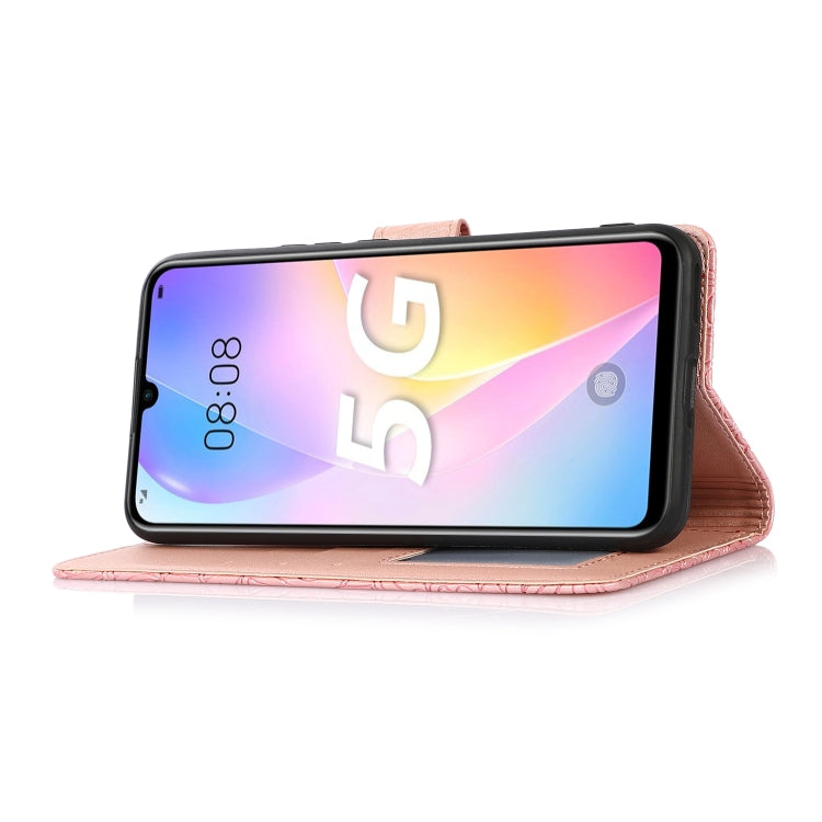 For Huawei nova 8 SE Skin Feel Embossed Sunflower Horizontal Flip Leather Case with Holder & Card Slots & Wallet & Lanyard