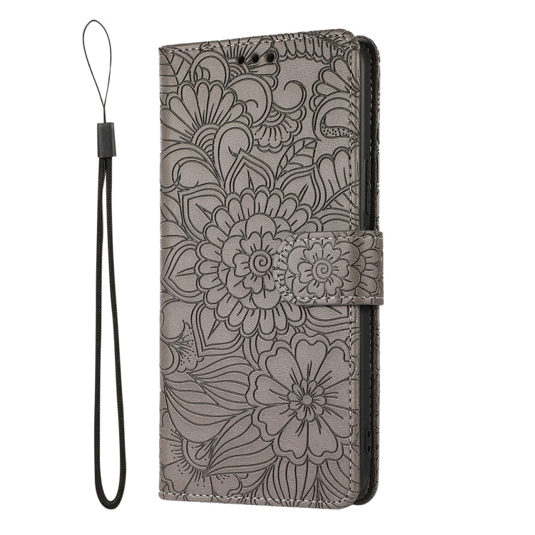 For Huawei nova 8 SE Skin Feel Embossed Sunflower Horizontal Flip Leather Case with Holder & Card Slots & Wallet & Lanyard