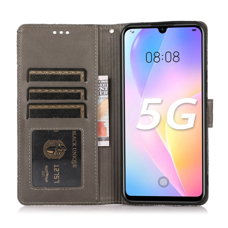 For Huawei nova 8 SE Skin Feel Embossed Sunflower Horizontal Flip Leather Case with Holder & Card Slots & Wallet & Lanyard
