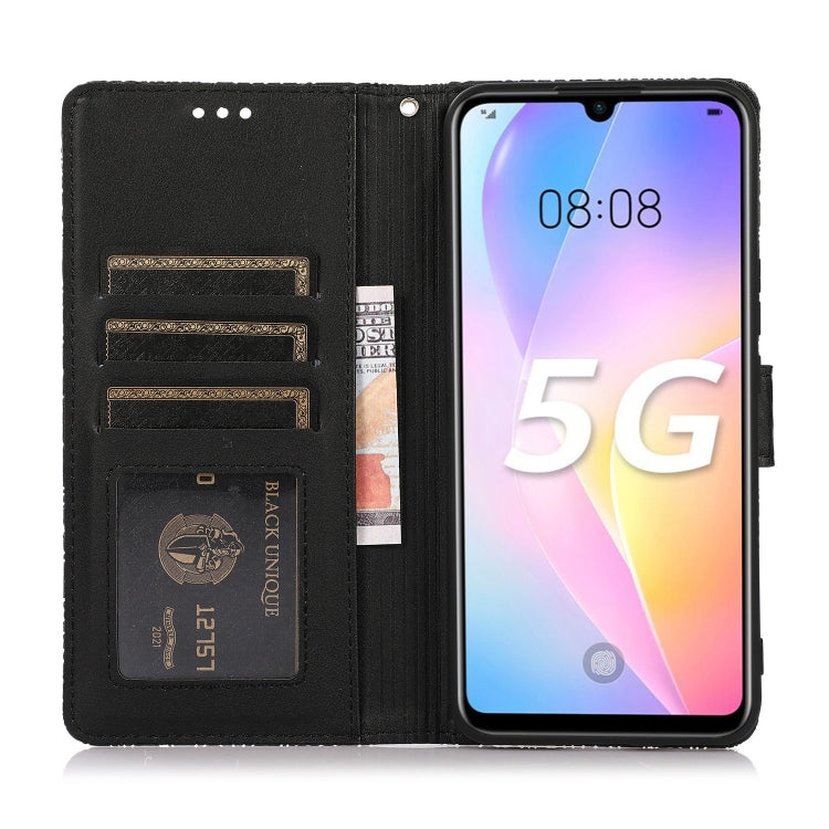 For Huawei nova 8 SE Skin Feel Embossed Sunflower Horizontal Flip Leather Case with Holder & Card Slots & Wallet & Lanyard