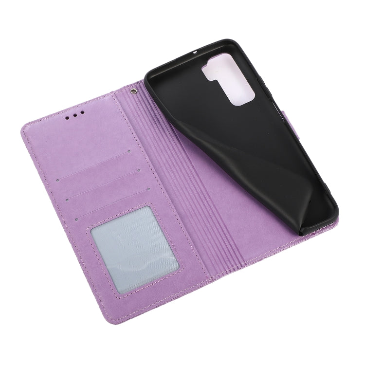 For Huawei nova 7 SE Skin Feel Embossed Sunflower Horizontal Flip Leather Case with Holder & Card Slots & Wallet & Lanyard