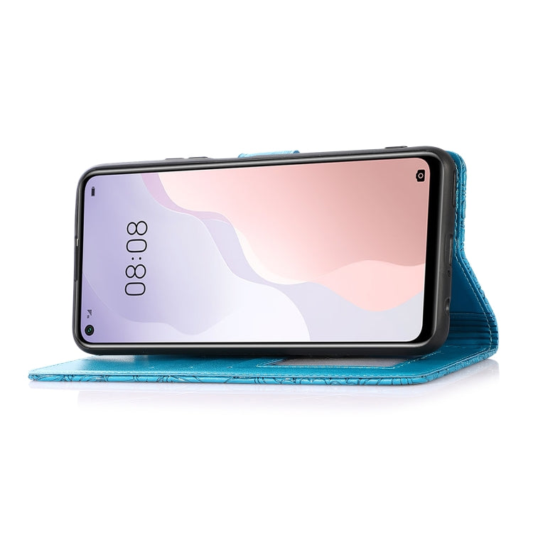 For Huawei nova 7 SE Skin Feel Embossed Sunflower Horizontal Flip Leather Case with Holder & Card Slots & Wallet & Lanyard