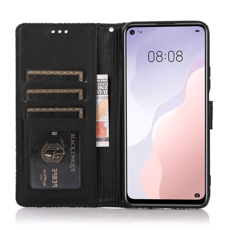 For Huawei nova 7 SE Skin Feel Embossed Sunflower Horizontal Flip Leather Case with Holder & Card Slots & Wallet & Lanyard