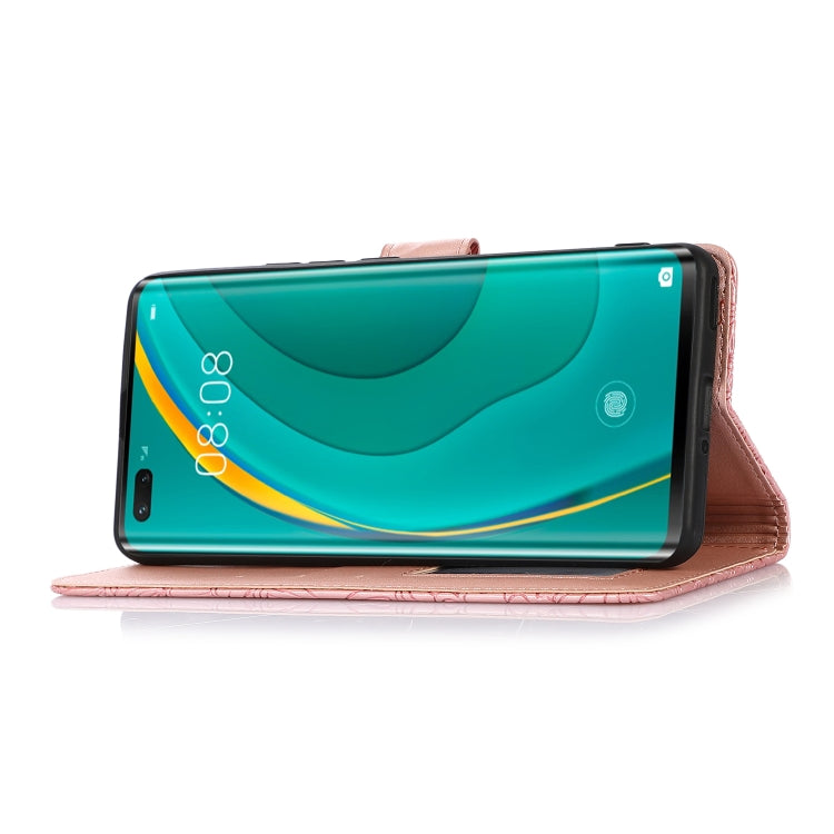 For Huawei nova 7 Pro 5G Skin Feel Embossed Sunflower Horizontal Flip Leather Case with Holder & Card Slots & Wallet & Lanyard