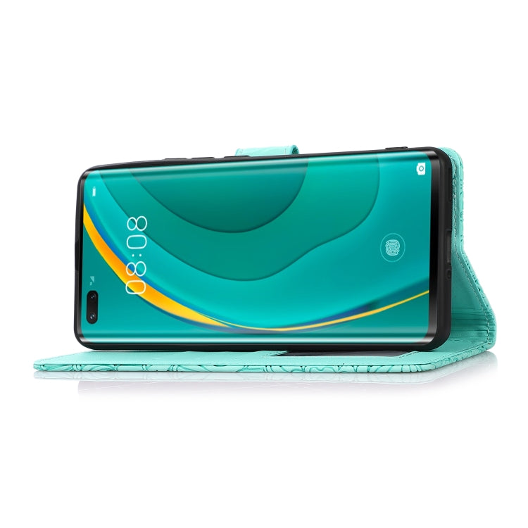 For Huawei nova 7 Pro 5G Skin Feel Embossed Sunflower Horizontal Flip Leather Case with Holder & Card Slots & Wallet & Lanyard