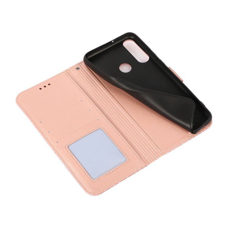 For Huawei Y6p Skin Feel Embossed Sunflower Horizontal Flip Leather Case with Holder & Card Slots & Wallet & Lanyard