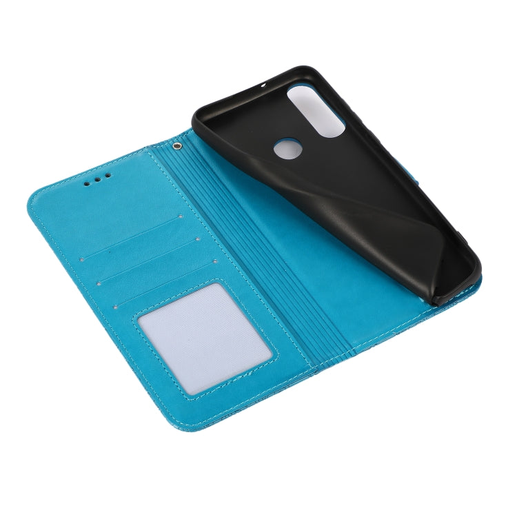 For Huawei Y6p Skin Feel Embossed Sunflower Horizontal Flip Leather Case with Holder & Card Slots & Wallet & Lanyard
