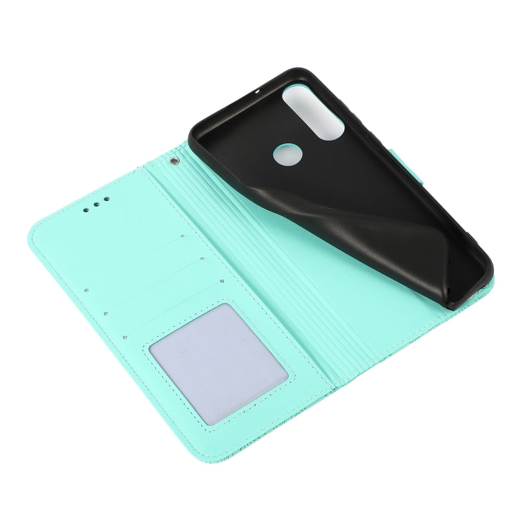 For Huawei Y6p Skin Feel Embossed Sunflower Horizontal Flip Leather Case with Holder & Card Slots & Wallet & Lanyard