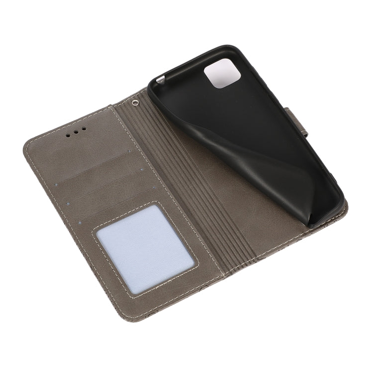 For Huawei Y5p Skin Feel Embossed Sunflower Horizontal Flip Leather Case with Holder & Card Slots & Wallet & Lanyard