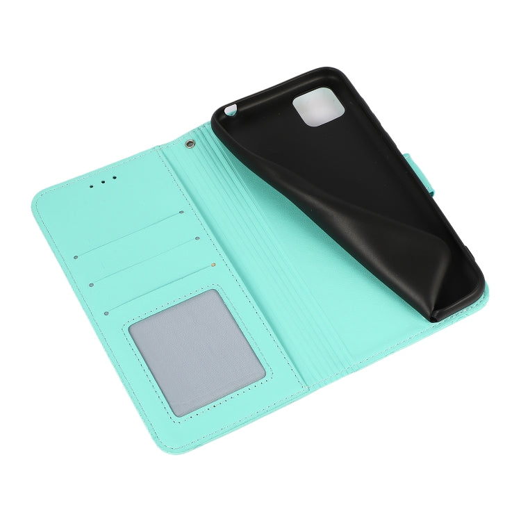 For Huawei Y5p Skin Feel Embossed Sunflower Horizontal Flip Leather Case with Holder & Card Slots & Wallet & Lanyard