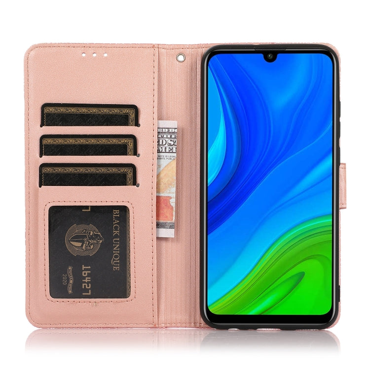 For Huawei P smart 2020 Skin Feel Embossed Sunflower Horizontal Flip Leather Case with Holder & Card Slots & Wallet & Lanyard