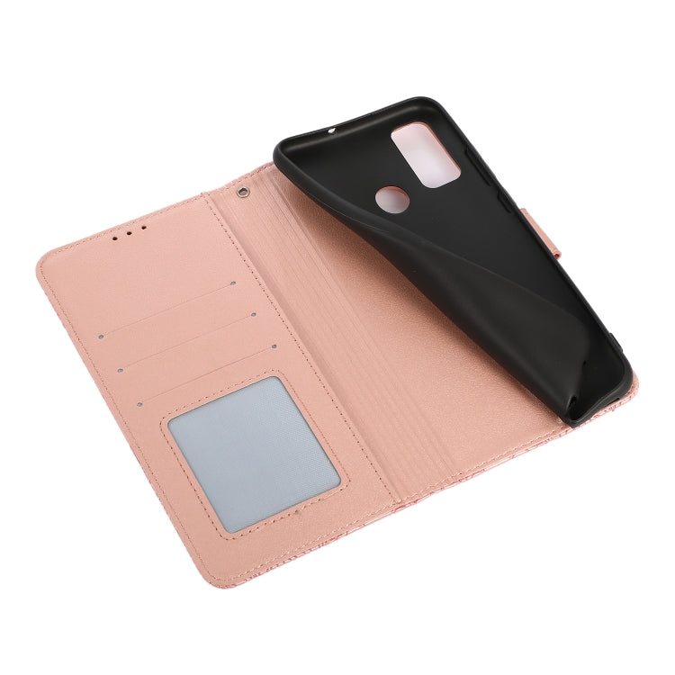 For Huawei P smart 2020 Skin Feel Embossed Sunflower Horizontal Flip Leather Case with Holder & Card Slots & Wallet & Lanyard