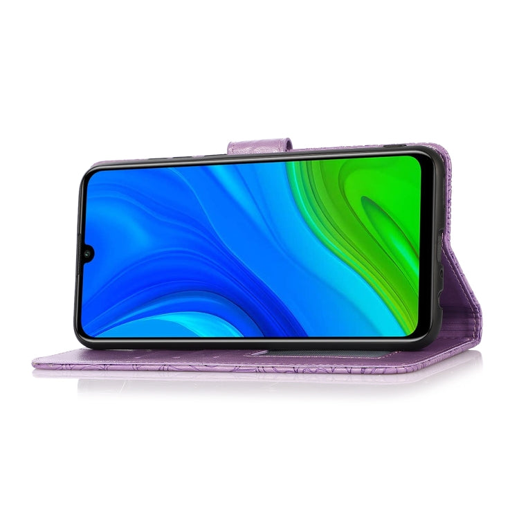 For Huawei P smart 2020 Skin Feel Embossed Sunflower Horizontal Flip Leather Case with Holder & Card Slots & Wallet & Lanyard