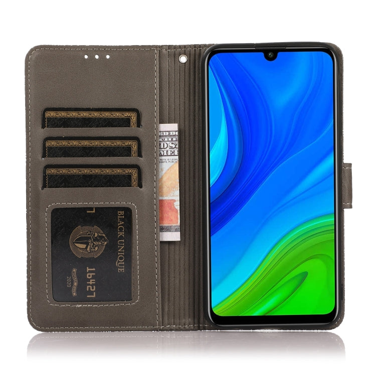 For Huawei P smart 2020 Skin Feel Embossed Sunflower Horizontal Flip Leather Case with Holder & Card Slots & Wallet & Lanyard