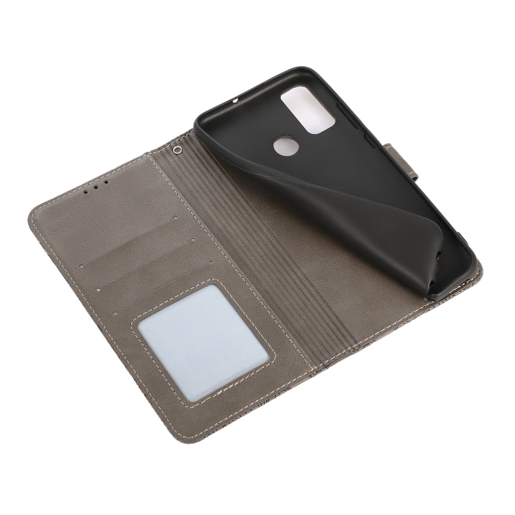For Huawei P smart 2020 Skin Feel Embossed Sunflower Horizontal Flip Leather Case with Holder & Card Slots & Wallet & Lanyard