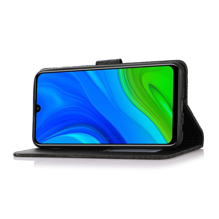 For Huawei P smart 2020 Skin Feel Embossed Sunflower Horizontal Flip Leather Case with Holder & Card Slots & Wallet & Lanyard
