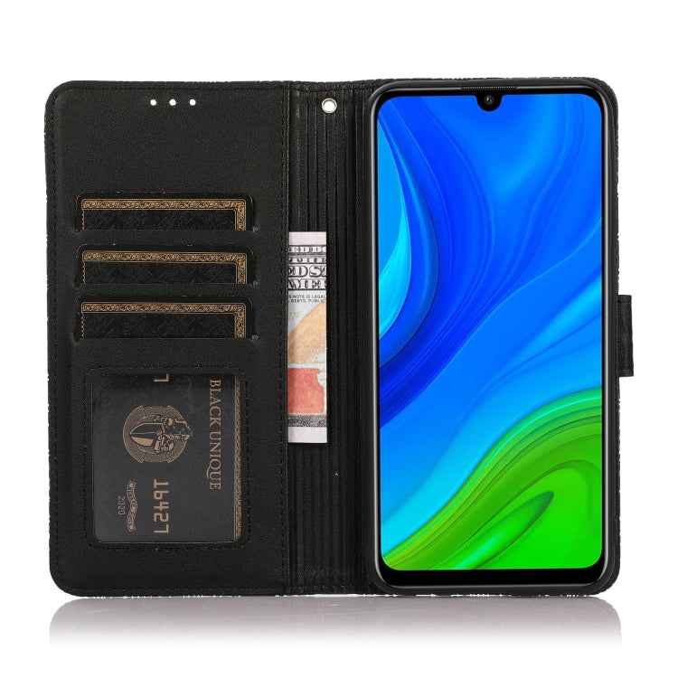 For Huawei P smart 2020 Skin Feel Embossed Sunflower Horizontal Flip Leather Case with Holder & Card Slots & Wallet & Lanyard