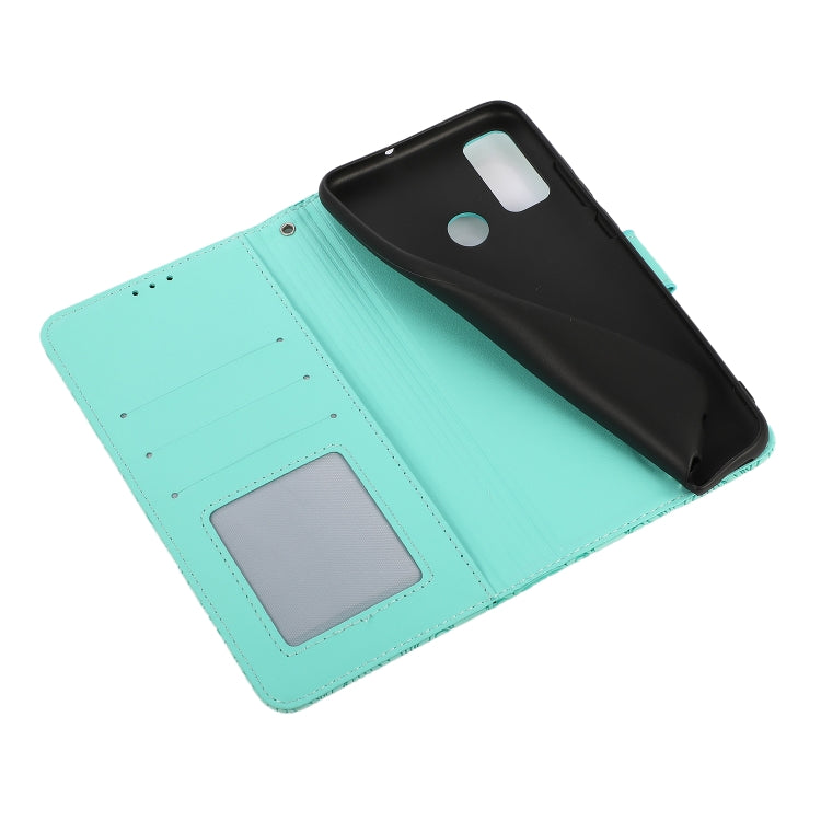 For Huawei P smart 2020 Skin Feel Embossed Sunflower Horizontal Flip Leather Case with Holder & Card Slots & Wallet & Lanyard