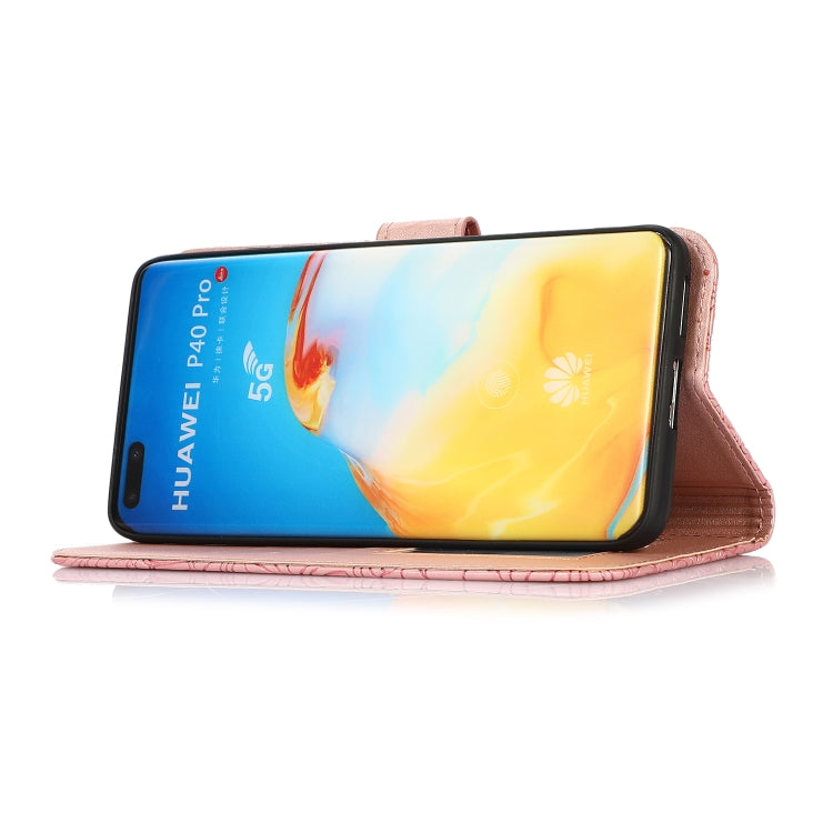For Huawei P40 Pro Skin Feel Embossed Sunflower Horizontal Flip Leather Case with Holder & Card Slots & Wallet & Lanyard