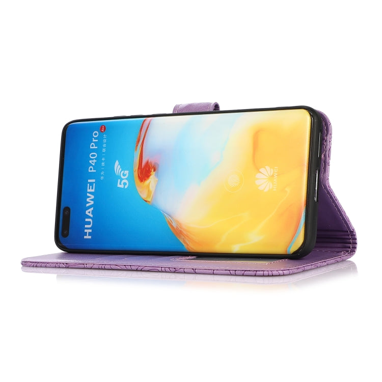 For Huawei P40 Pro Skin Feel Embossed Sunflower Horizontal Flip Leather Case with Holder & Card Slots & Wallet & Lanyard