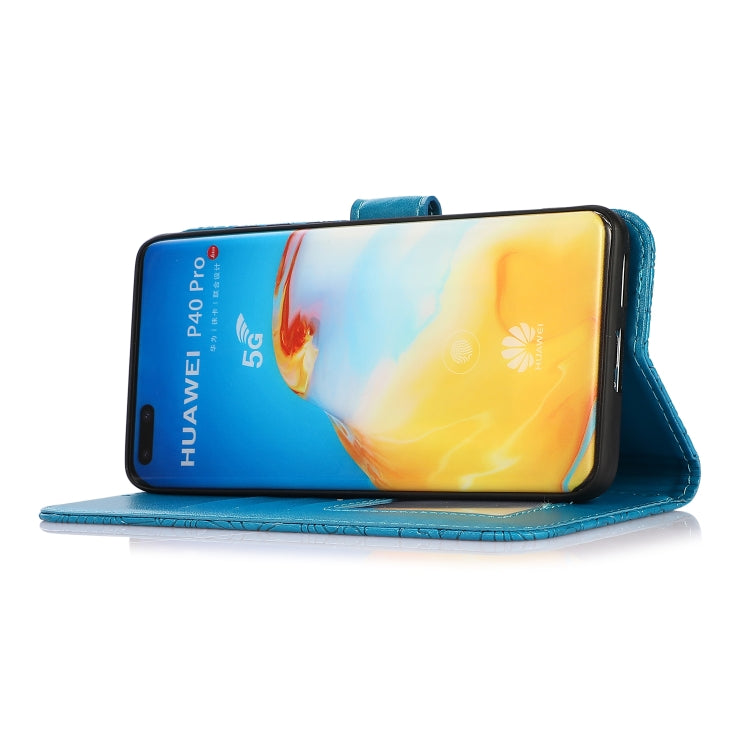 For Huawei P40 Pro Skin Feel Embossed Sunflower Horizontal Flip Leather Case with Holder & Card Slots & Wallet & Lanyard