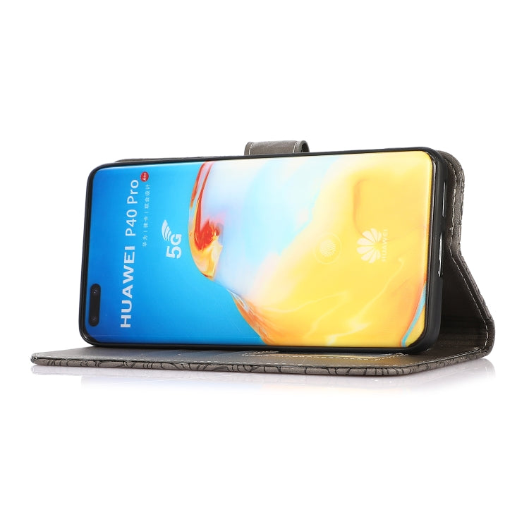 For Huawei P40 Pro Skin Feel Embossed Sunflower Horizontal Flip Leather Case with Holder & Card Slots & Wallet & Lanyard