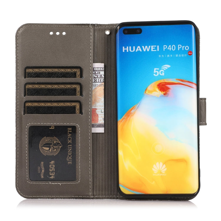 For Huawei P40 Pro Skin Feel Embossed Sunflower Horizontal Flip Leather Case with Holder & Card Slots & Wallet & Lanyard