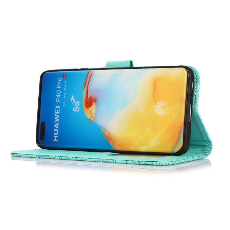 For Huawei P40 Pro Skin Feel Embossed Sunflower Horizontal Flip Leather Case with Holder & Card Slots & Wallet & Lanyard