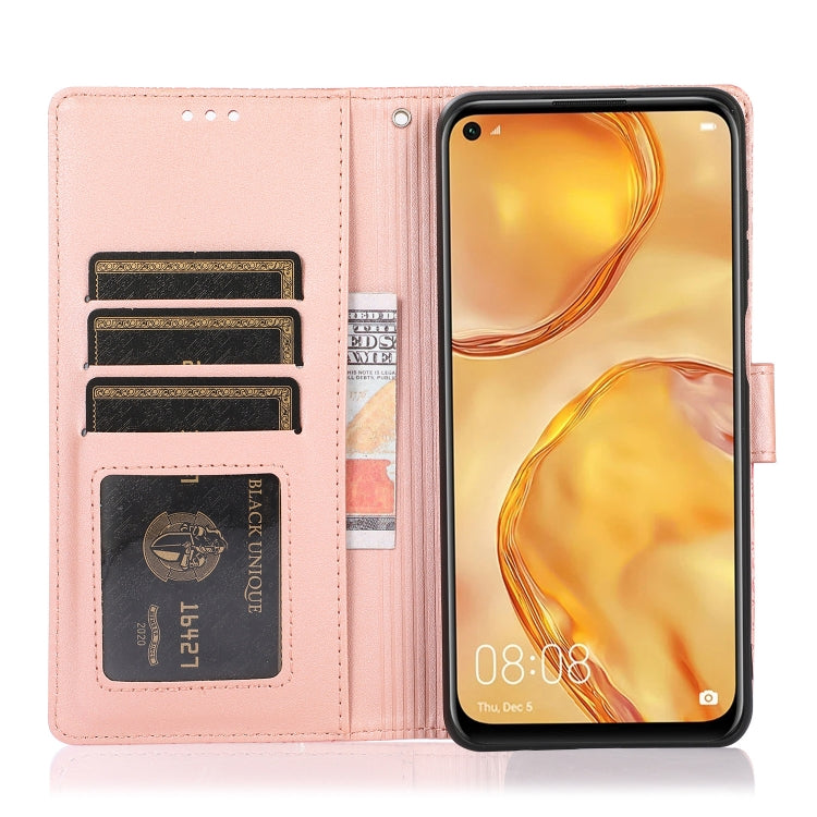 For Huawei P40 lite Skin Feel Embossed Sunflower Horizontal Flip Leather Case with Holder & Card Slots & Wallet & Lanyard