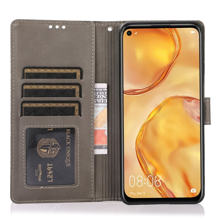 For Huawei P40 lite Skin Feel Embossed Sunflower Horizontal Flip Leather Case with Holder & Card Slots & Wallet & Lanyard
