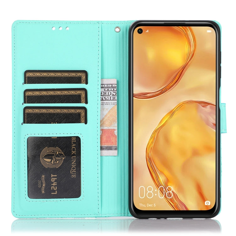For Huawei P40 lite Skin Feel Embossed Sunflower Horizontal Flip Leather Case with Holder & Card Slots & Wallet & Lanyard