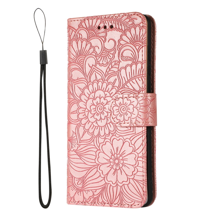 For Huawei P30 Skin Feel Embossed Sunflower Horizontal Flip Leather Case with Holder & Card Slots & Wallet & Lanyard
