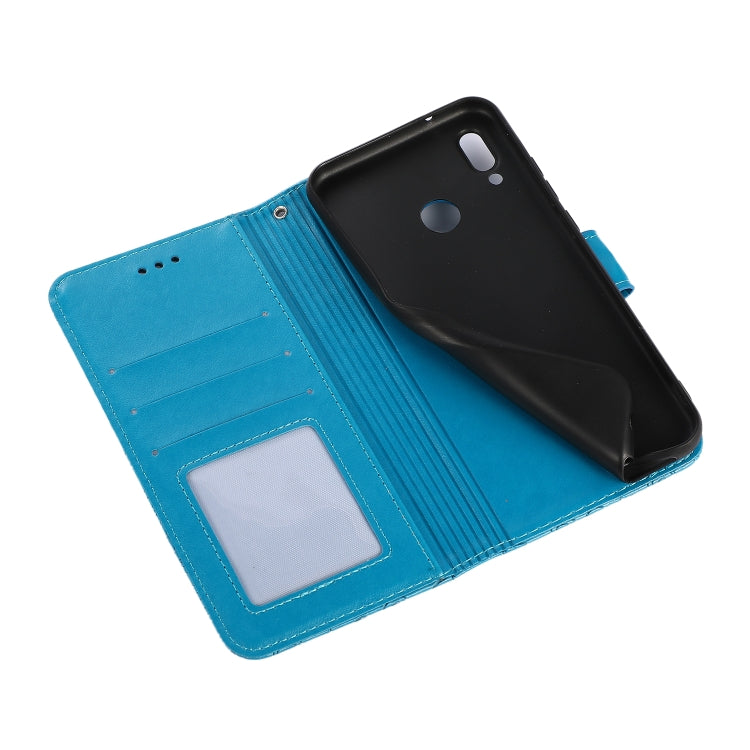 For Huawei P20 lite Skin Feel Embossed Sunflower Horizontal Flip Leather Case with Holder & Card Slots & Wallet & Lanyard