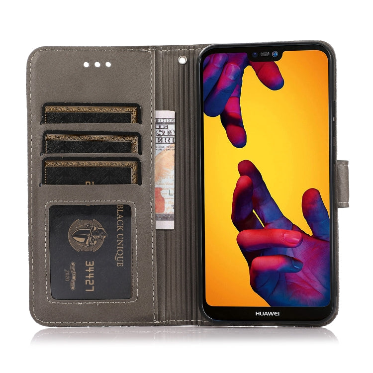 For Huawei P20 lite Skin Feel Embossed Sunflower Horizontal Flip Leather Case with Holder & Card Slots & Wallet & Lanyard