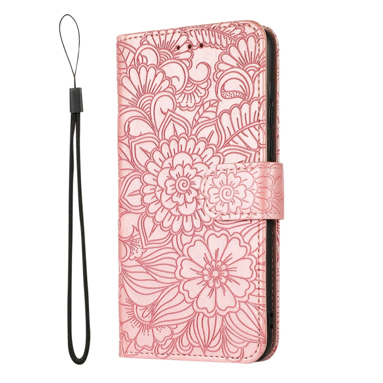 For Honor 7S Skin Feel Embossed Sunflower Horizontal Flip Leather Case with Holder & Card Slots & Wallet & Lanyard