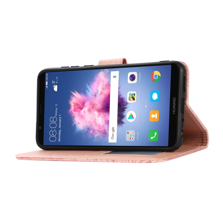For Honor 7S Skin Feel Embossed Sunflower Horizontal Flip Leather Case with Holder & Card Slots & Wallet & Lanyard
